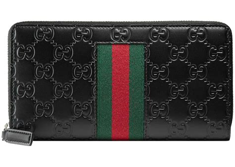 gucci small zipper wallet|Gucci signature zip around wallet.